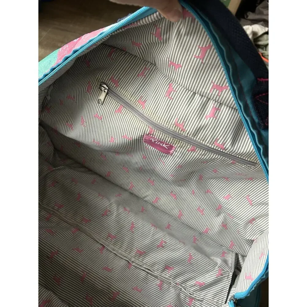 Rare Y2K Victoria’s Secret PINK Peace University 86 Rolling Duffle Bag Travel